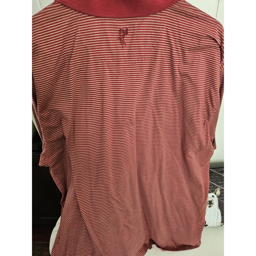 Mens XL Red/Tan Ashworth Golf Pullover - Picture 3 of 5